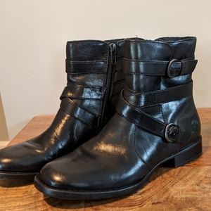 Born Womens Black Leather Boots size 8